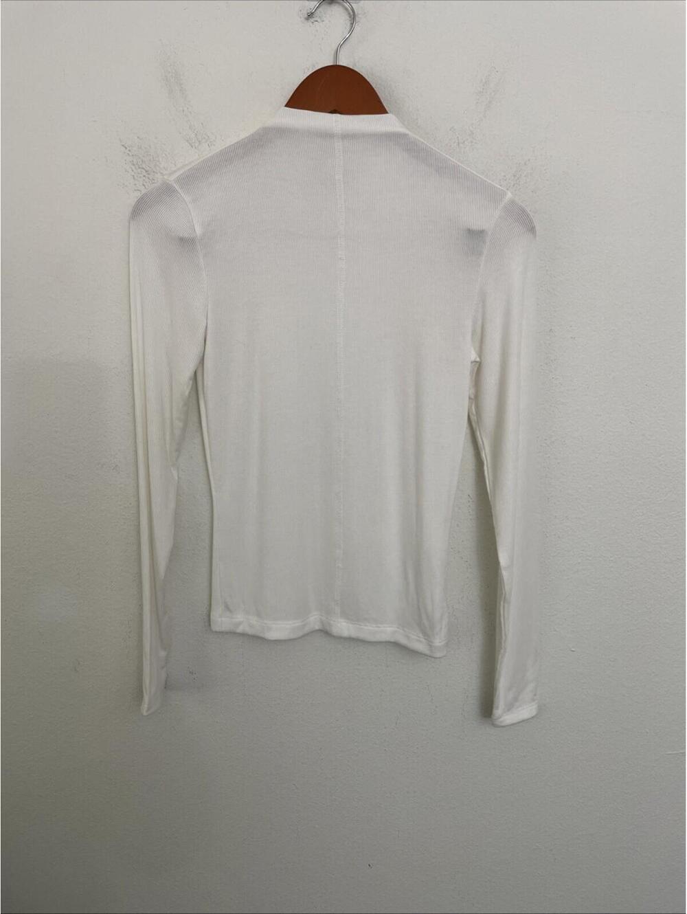 Pistola Dara Long Sleeve Funnel Neck Top ecru size S NWT $98msrp - Picture 7 of 7